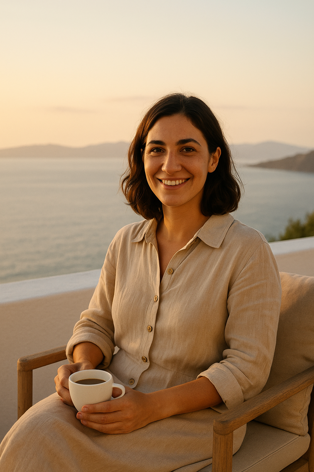 Efterpi, your host at Greek Zen Villas